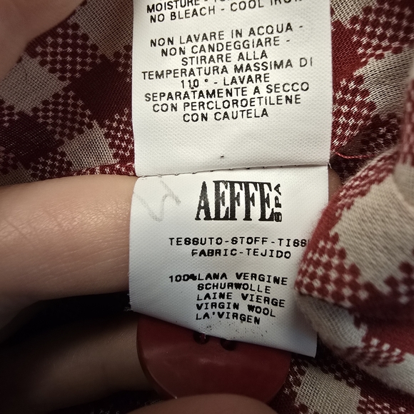 Moschino Cheap & Chic Red Wool Blazer 90's - Picture 8 of 12